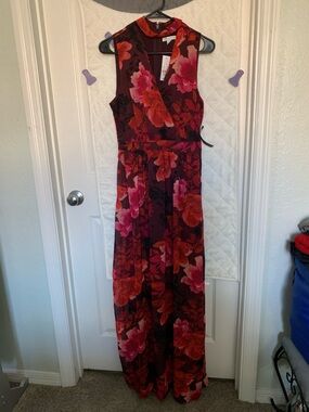 New York & Company Vibrant Floral Maxi Dress